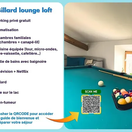公寓 Grand Loft Avec Billard Et Netflix
