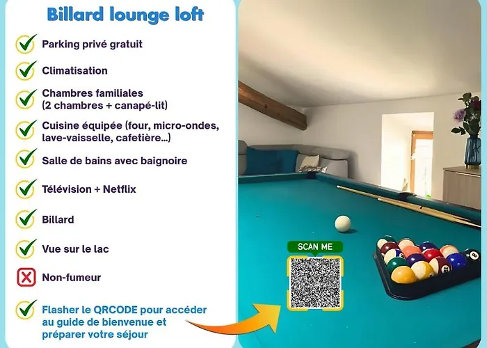 Apartmán Grand Loft Avec Billard Et Netflix